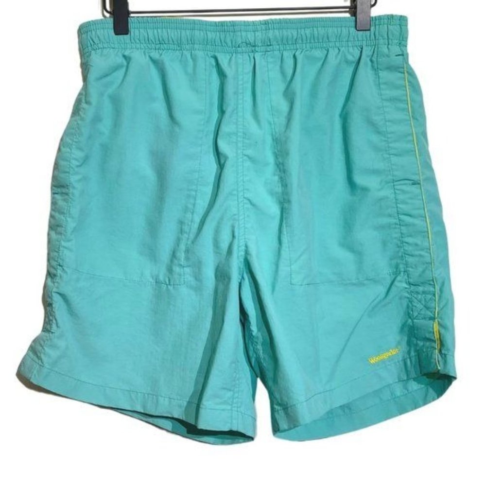 Weekender Men's Aqua Blue Swim Trucks With Pockets Men's size Medium